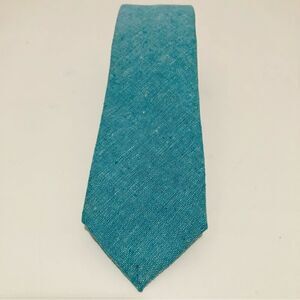 Mosaic  Aqua cotton/Linen Necktie